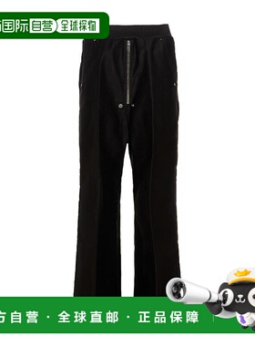 香港直邮Rick Owens 黑色直筒休闲裤直筒裤 RR02A5300NDKLC409