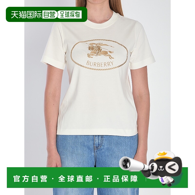 香港直邮Burberry 巴宝莉 女士 KNIGHT STAMP T恤 8109817女装