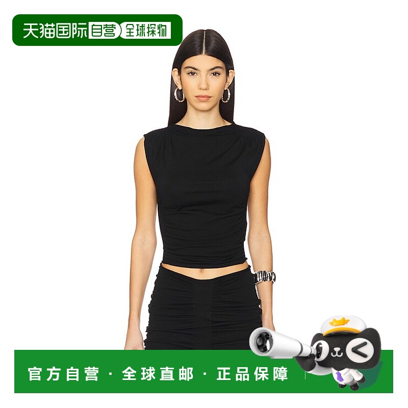 1h可退 香港直邮Alexander Wang 亚历山大 王 女士 褶皱背心 1KC1