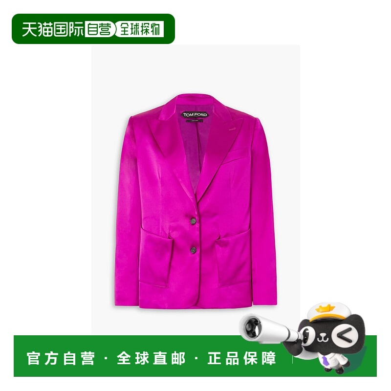 香港直邮Tom Ford 汤姆 福特 女士 缎面西装外套 223GI2953FAX945