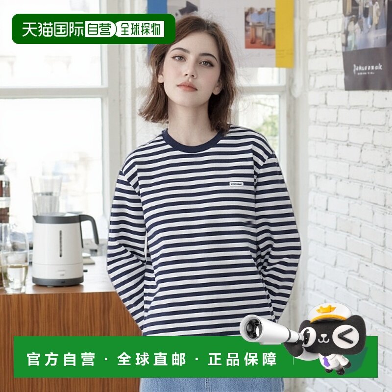 韩国直邮COVERNAT WOMAN 女士女装T恤CO2501LT75NA WOMEN STRIPE L