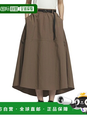 日本直邮 adidas 女士宽松长款弹力梭织裙 JG3384-KWR92