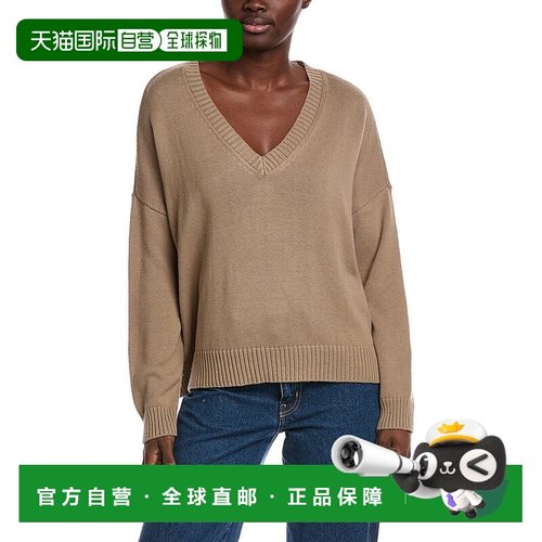 自营minnie rose米妮玫瑰盒装羊绒混纺毛衣-绿色 美国奥莱直发