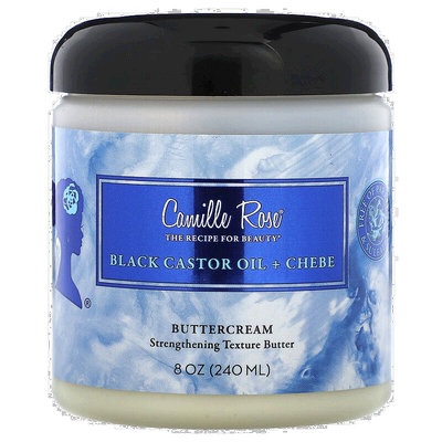 香港直邮Camille Rose,黑蓖麻油 + Chebe，奶油，8 盎司（240 毫