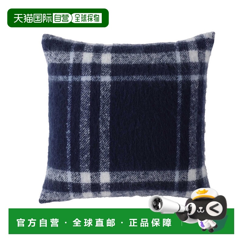 自营Nautica Ryan Cove Plaid Blue Decorative Pillow - rich te