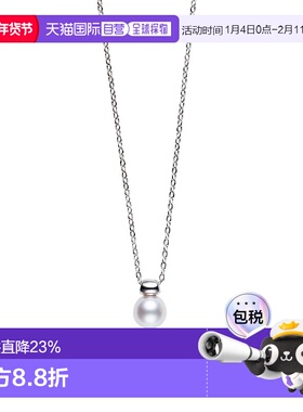 日本直邮MIKIMOTO项链Akoya珍珠纯银链PP-20204BS御木本吊坠银饰