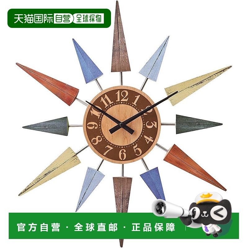 【日本直邮】INTERFORM 壁挂钟 Resto Wundt Pop彩色 CL-8408