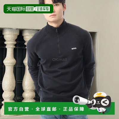 韩国直邮HUGO BOSS Perform-X 1/4 拉链毛衣 (50498525-402) 连帽
