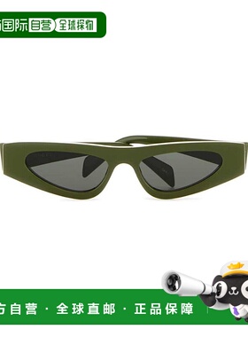 香港直邮GUCCI 女士眼镜 803673J07403312 AW2024 绿色 几何框太