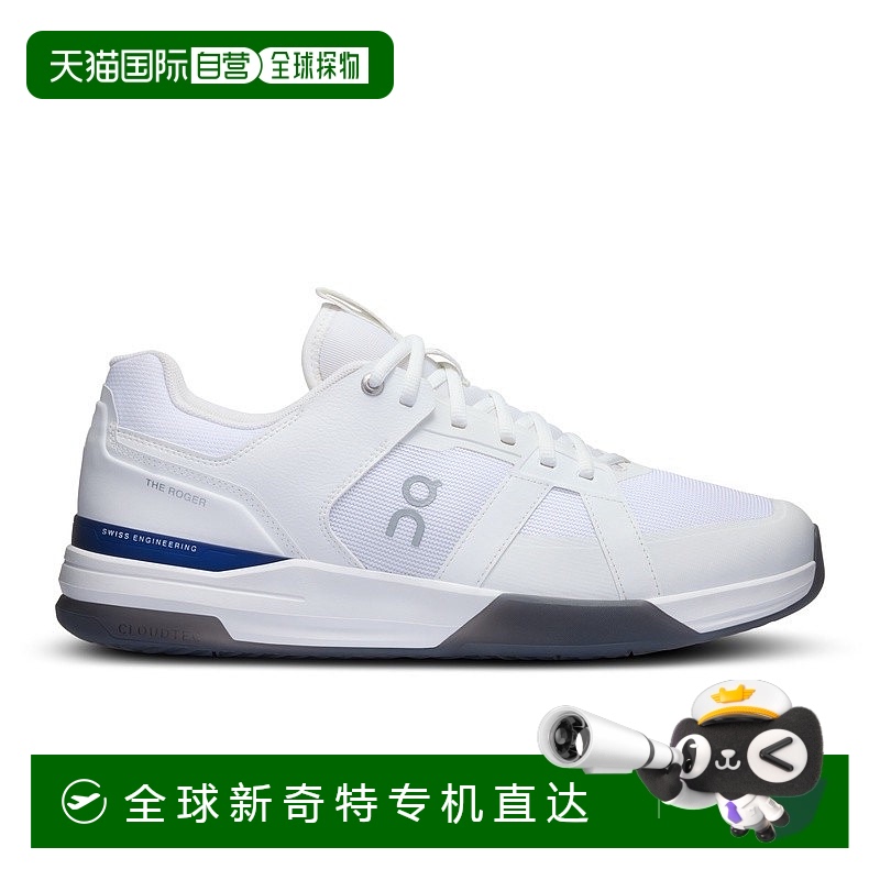 欧洲直邮On昂跑THE ROGER系列男士白色/曜石黑再生聚酯缓震网球鞋