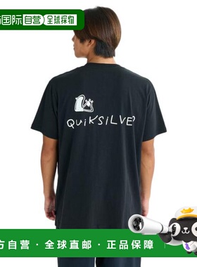 日本直邮Quiksilver SR DRAWN 半袖T恤 [25SUQST252005BLK] 黑色