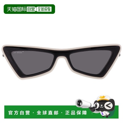 自营Off-White Artemisia Dark Grey Cat Eye Ladies Sunglasses
