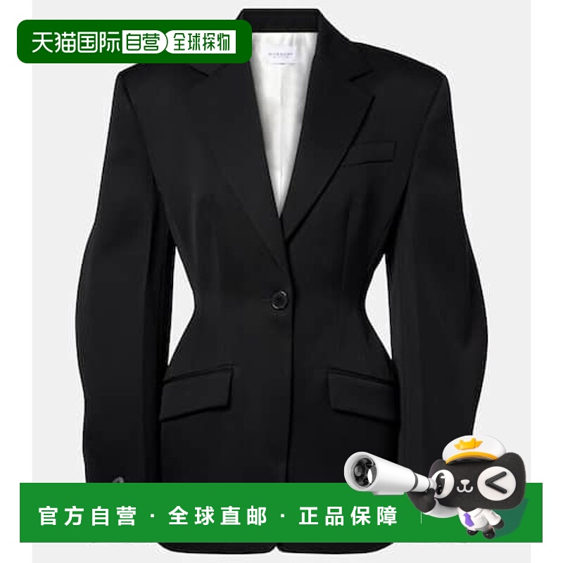 1h可退 香港直邮Givenchy 纪梵希 女士 羊毛西装外套 black黑色