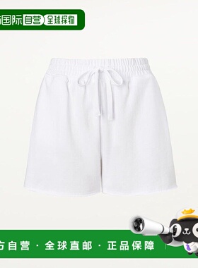 自营Splendid Eco短裤女式XL码（14-16码）白色法国Terry抽绳腰带