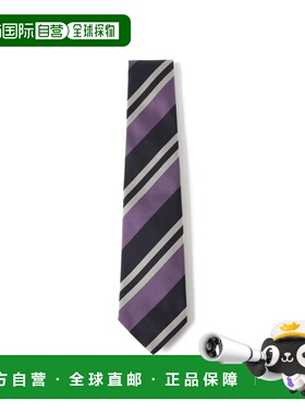 1h可退 日本直邮FRANCO BASSI 男装 真丝条纹领带 意大利手工制作