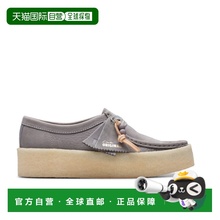 韩国直邮CLARKS 女士休闲皮鞋[24SS] Wallabee Cup Steel Grey M 2