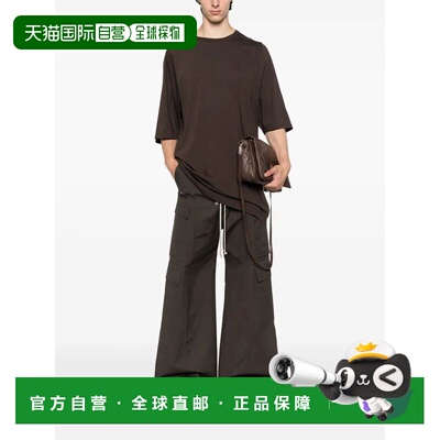 1h可退 香港直邮RICK OWENS 男士T恤 RU02E1274JA78 AW2025 深棕