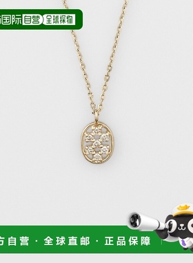 日本直邮日潮 agete 阿卡朵K10钻石项链白色 均码吊坠