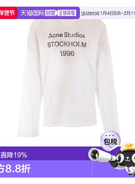 1h可退 香港直邮Acne Studios 艾克妮 男士 徽标图案 T 恤 CL0197