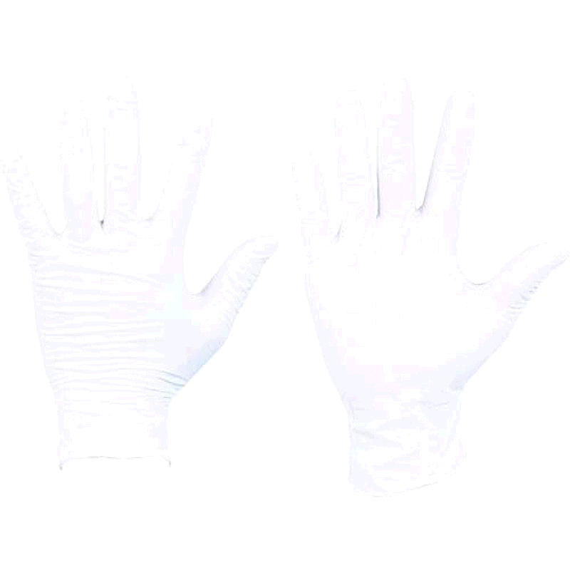 【日本直邮】Trusco中山 一次性手套 薄 M码 白色 100个丁腈橡胶