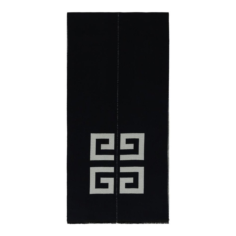 美国直邮Givenchy Split Logo围巾 100 羊毛 时尚保暖舒适