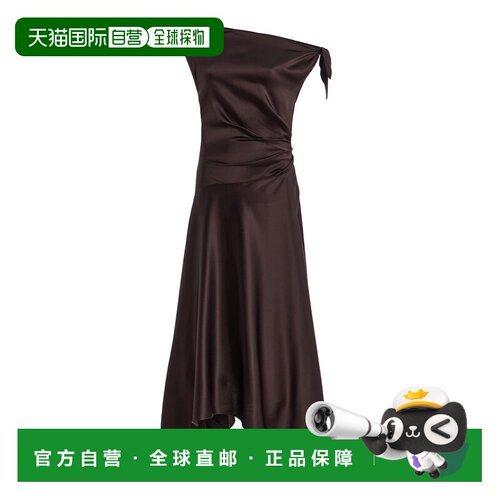1h可退美国直邮Staud 女士 Portia 真丝混纺中长连衣裙性感