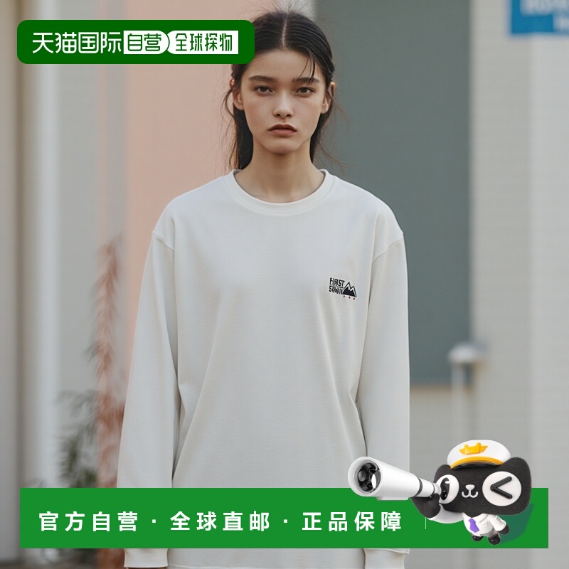 日本直邮FIRST DOWN LOGO L/S TEE COTTON JERSEY 男士女士通用纯