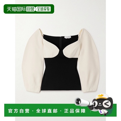 香港直邮Gabriela Hearst 女士 Enoch 羊毛绉真丝短款上衣 325113