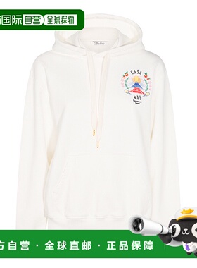 香港直邮Casablanca 女士 白色棉质卫衣 WPF25JTP36201