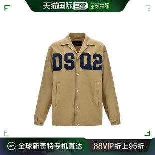 男士 香港直邮潮奢 二次方 徽标贴花衬衫 Dsquared2 夹克