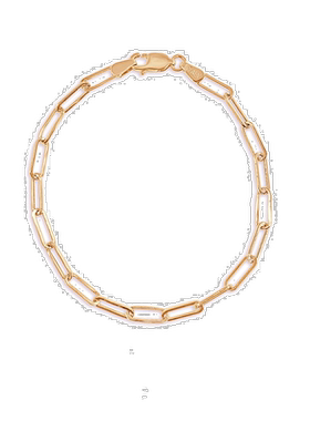 自营 sabrina14k 金回形针链式手链 - 玫瑰色 美国奥莱直发配饰