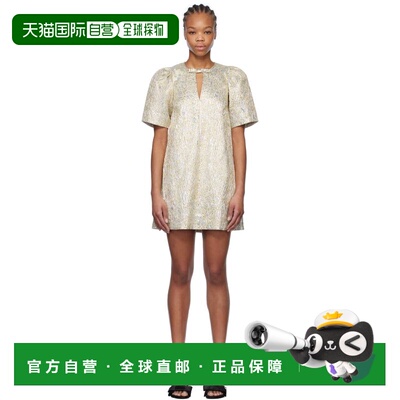 1h可退 香港直邮潮奢 GANNI 甘尼 女士 金色 & 银色 Metallic A-L