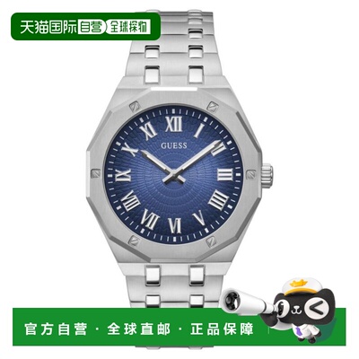 自营Guess Men's Asset Blue Dial Watch - blue 美国奥莱直发