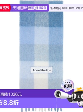 1h可退 香港直邮Acne Studios 艾克妮 女士 蓝色 Mohair Checked