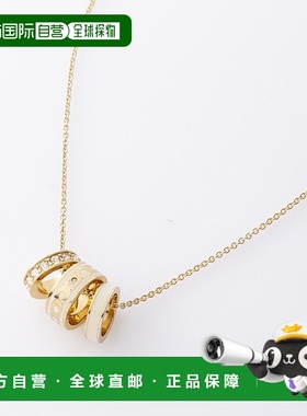 日本直邮Coach 三环吊坠项链 37408103GLD100