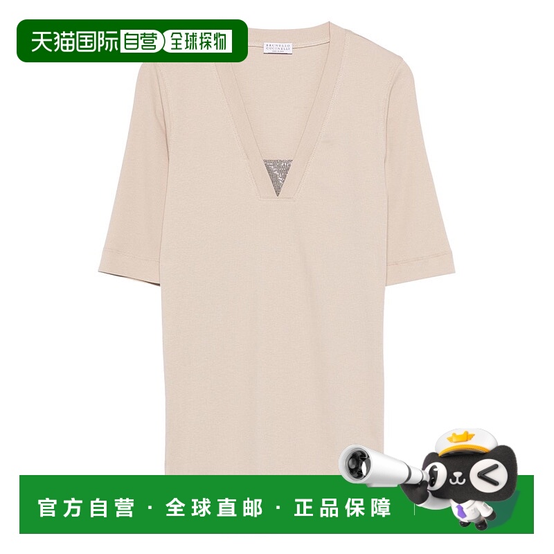 1h可退 香港直邮BRUNELLO CUCINELLI 女士T恤 M0TC8EL692C8539 SS
