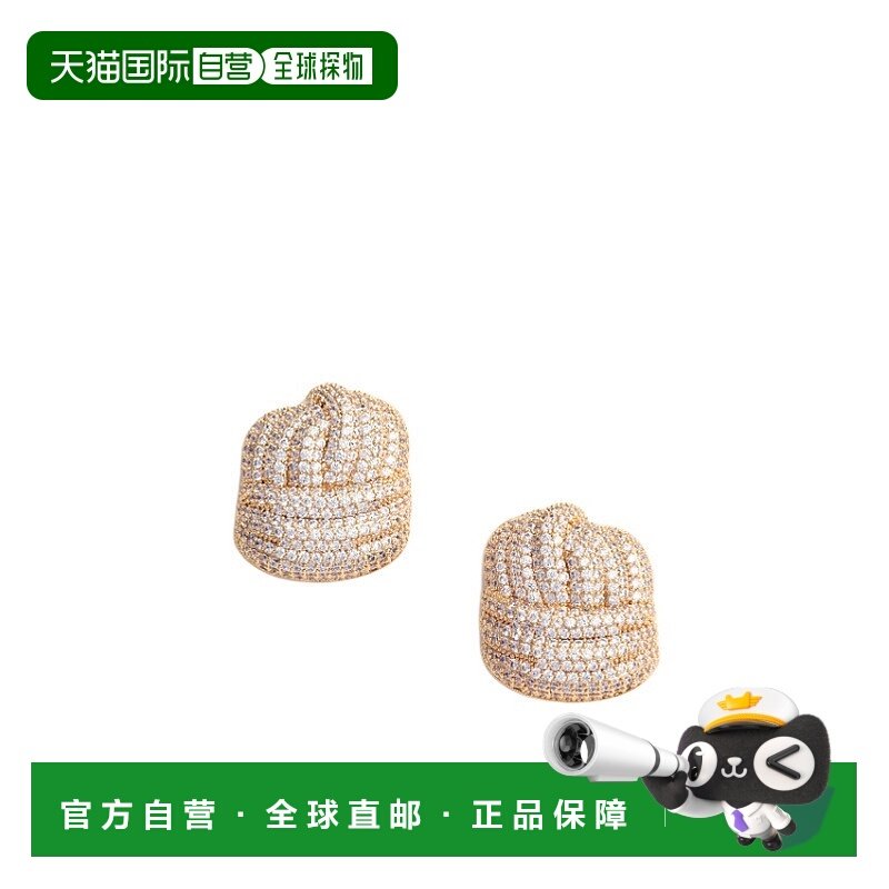 1h可退 香港直邮Self-Portrait 水晶结耳环 RS26-620EA