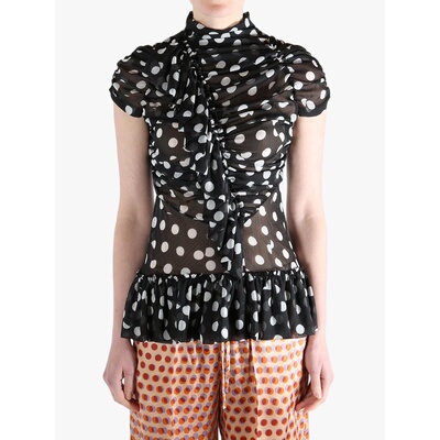 美国直邮DRIES VAN NOTEN - Women Cut Polka Dot Print Shirt