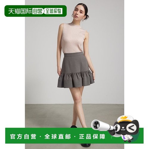 日本直邮Rienda 迷你美人鱼褶边J/W短裙 PNK RI3465EW25124 短裙