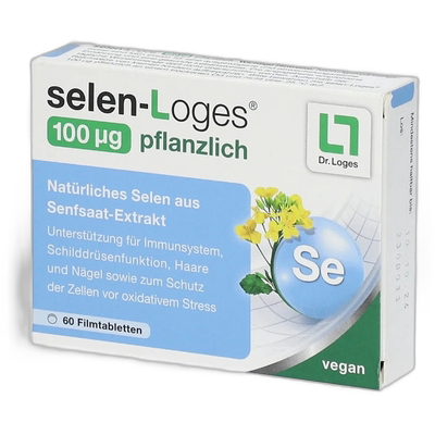 欧洲直邮Loges补硒片100微克60粒含麦芽高纯植物提取甲状腺