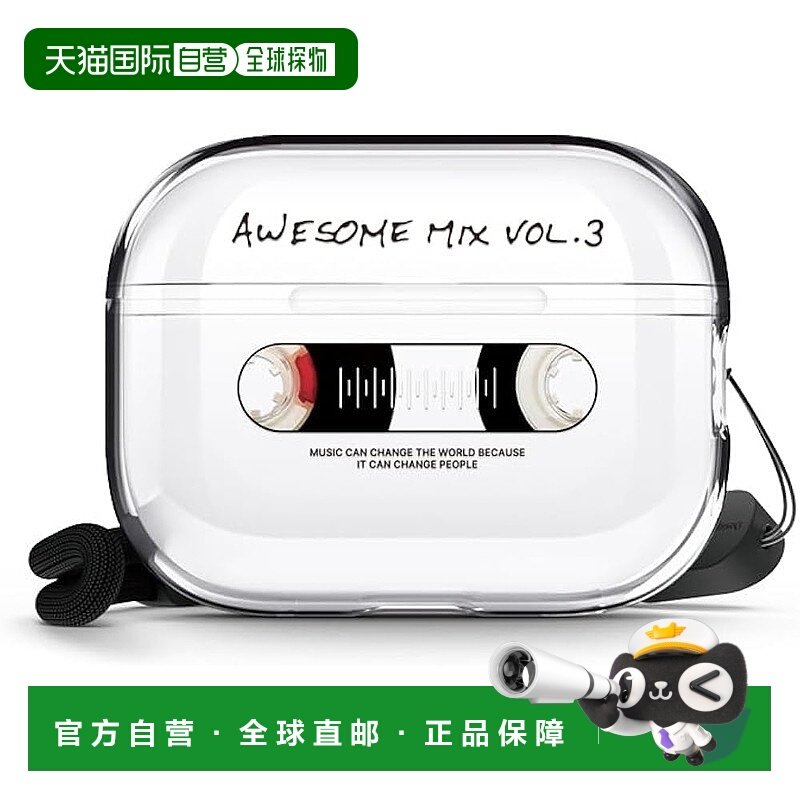 【日本直邮】elago AirPods Pro2 TPU透明保护套 吊绳 卡带设计,影音电器,耳机/耳麦配件,淘宝优惠券,粉丝福利购,淘宝优惠卷