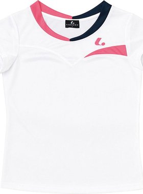 日本直邮LUCENT 女式比赛衬衫无领白色网球 XLH2320 女式
