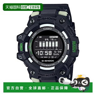 【日本直邮】G Shock卡西欧 手表 男款运动表带蓝牙黑色GBD-100LM