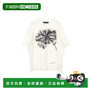 日本直邮中古LV路易威登男A级95新Cut sew针织布棉上衣白色 and