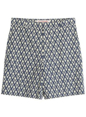 VALENTINO 男士短裤 VRDD12AS0QTD SS2025 灰色 几何图案短裤