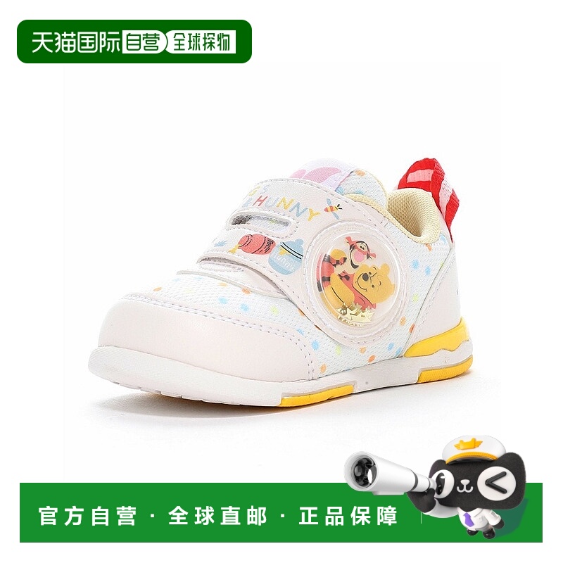 日本直邮Disney 迪士尼婴童用品 DN B1318 白色运动鞋