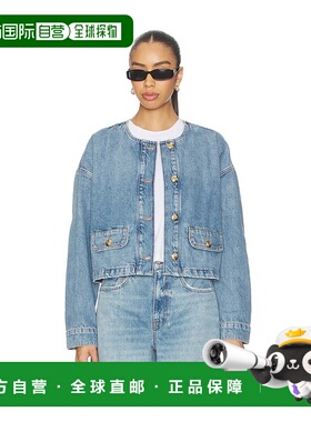 1h可退 香港直邮潮奢 ANINE BING 女士 Blanchet 短款牛仔布夹克