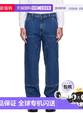 1h可退 香港直邮潮奢 CARHARTT WIP 男士 蓝色 Double Knee 牛仔