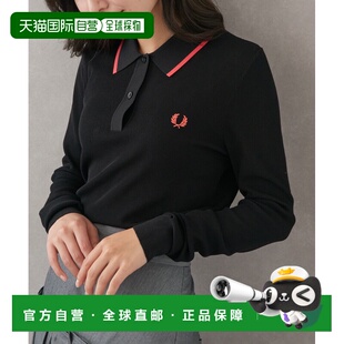 女装 PERRY 修身 针织POLO衫 胸 1h可退 落地感面料 日本直邮FRED