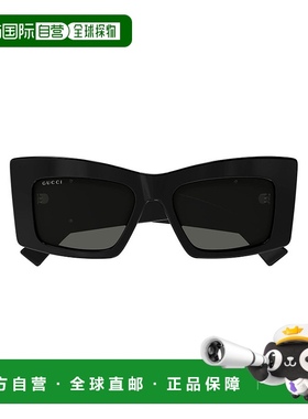 1h可退 香港直邮GUCCI 女士太阳镜 GG1842S001 CO 黑色 Sunglasse
